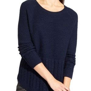 Athleta Navy Blue Knit Sweater